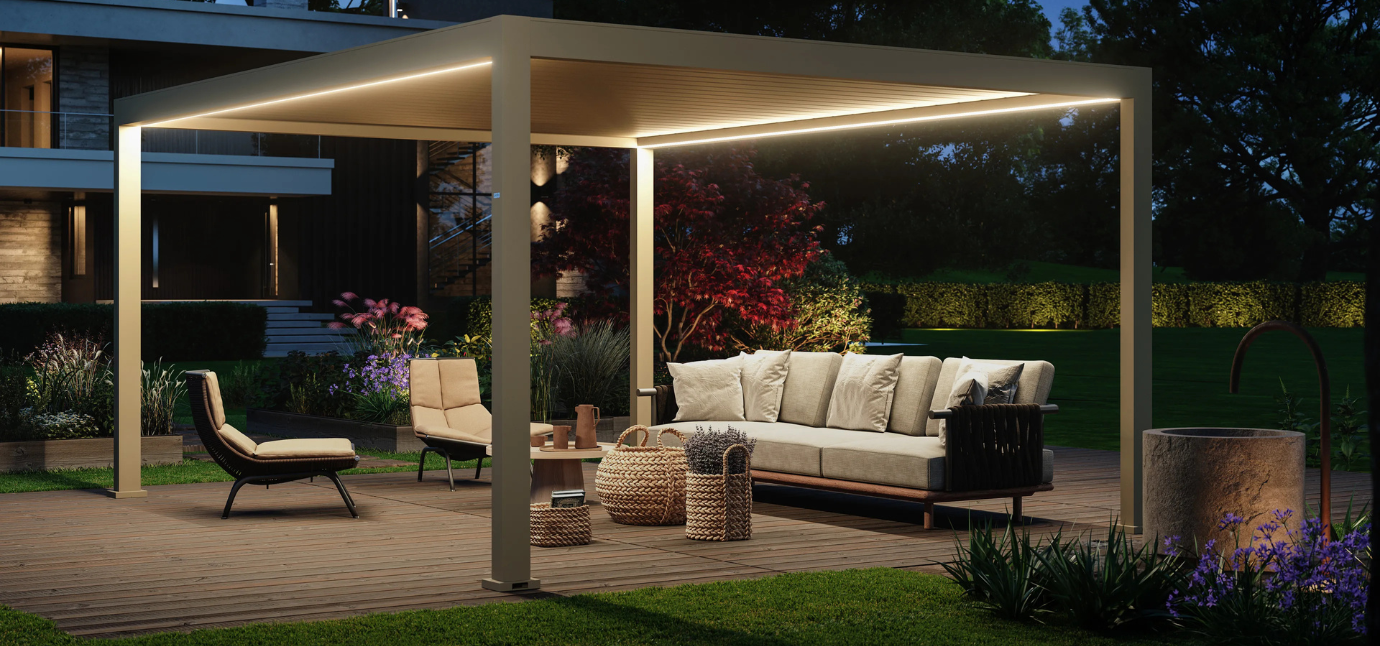 pergole bioclimatiche Pratic notte